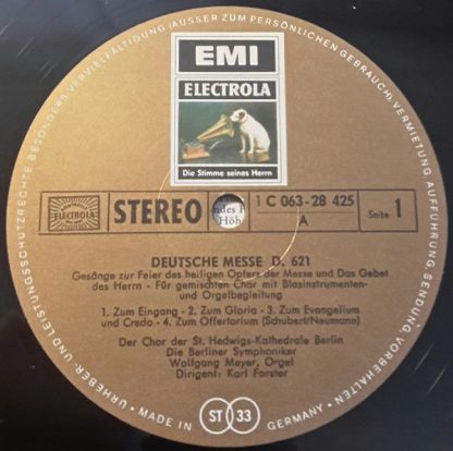 His Master's Voice 1C 063-28 425 - Deutsche Messe - Image 3