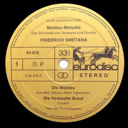 Eurodisc 64 876 - Moldau-Melodie (Das Schönste Von Smetana Und D - Image 3