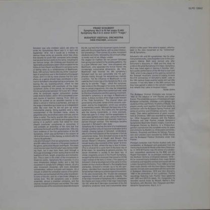 Hungaroton SLPD 12842 - Symphonies (No.5 In B Flat Major, No.4 I - Image 3