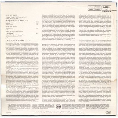 TELDEC 6.43113 AZ - Beethoven / Liszt: Symphonie Nr.7 - Schumann - Image 2