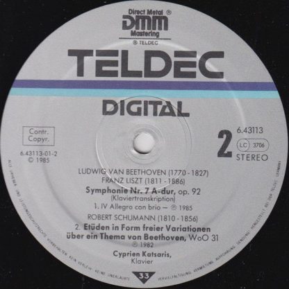 TELDEC 6.43113 AZ - Beethoven / Liszt: Symphonie Nr.7 - Schumann - Image 4