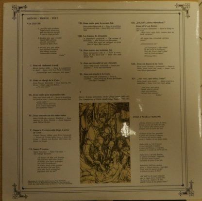 Hungaroton LPX 11575 - Choral Works III. Via Crucis / Inno A Mar - Image 2