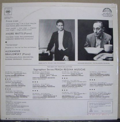 Supraphon SUA ST 50948 - Piano Concerto No. 1 / "Totentanz" - Image 2