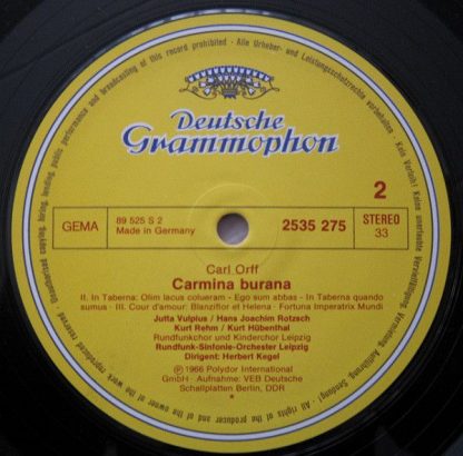 Deutsche Grammophon 2535 275 - Carmina Burana - Image 4
