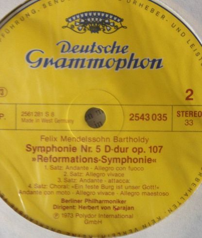 Deutsche Grammophon 2543 035 - Symphonien Nr.4 >>Italian<< - Nr. - Image 4