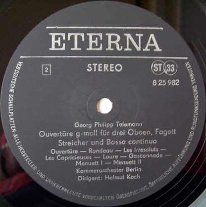 Eterna 8 25 982 - Feuerwerksmusik / Ouvertüre G-Moll - Image 4