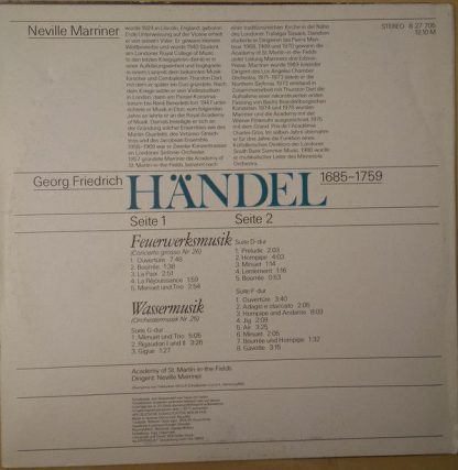 Eterna 8 27 705 - Feuerwerksmusik / Wassermusik - Image 2