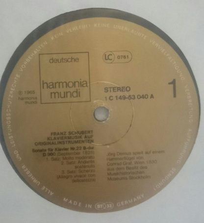 Deutsche Harmonia Mundi 1C 149-53 040/42 - Klaviermusik Auf Orig - Image 3