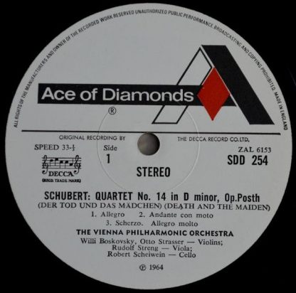 Ace Of Diamonds SDD 254 - Quartet No.14 In D Minor "Der Tod Und - Image 3