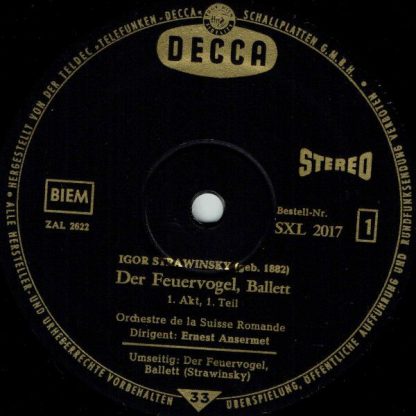 DECCA SXL 2017 - Der Feuerteufel, Ballett - Image 2