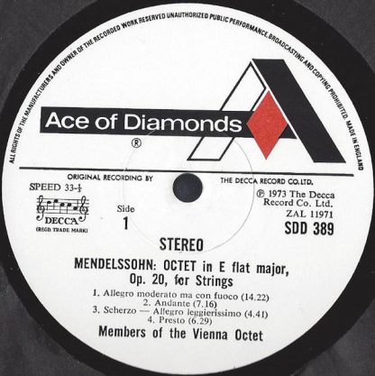 Ace Of Diamonds SDD 389 - Octet / Quintet - Image 3