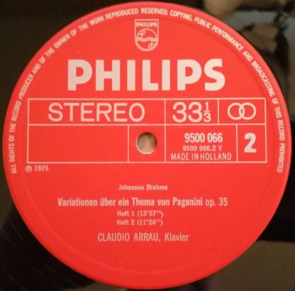 Philips 9500 066 - Piano Sonata, Op. 2 / Variations On A Theme B - Image 4