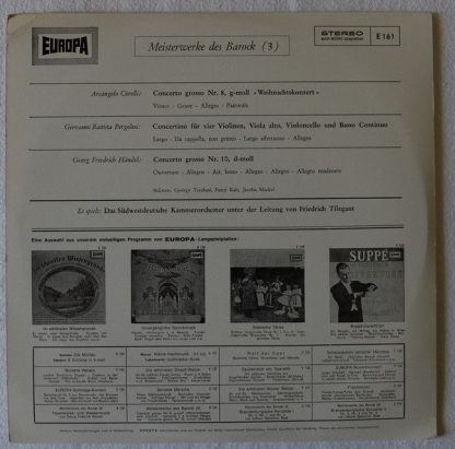 Europa E 161 - Concerto Grosso Nr. 10 - D-Moll / Concertino Für - Image 2