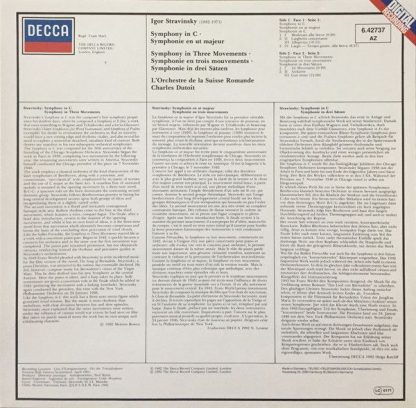 DECCA 6.42737 AZ - Symphony In C - Symphony In Three Movements - Image 2