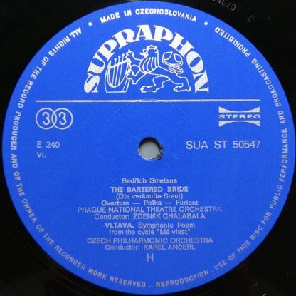 Supraphon SUA ST 50547 - Vltava (Moldau) / The Bartered Bride / - Image 4