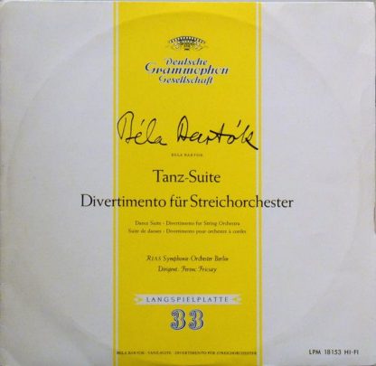 Deutsche Grammophon LPM 18 153 - Tanz-Suite / Divertimento Für S