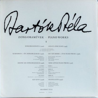 Hungaroton SLPX 11338 - Sonata For Piano - Nine Little Piano Pie - Image 4