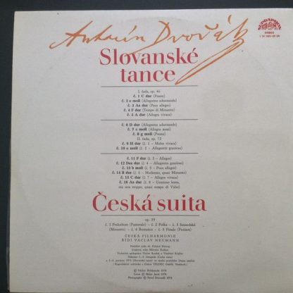 Supraphon 1110 1421-22 - Slovanské Tance, Česká Suita - Image 2
