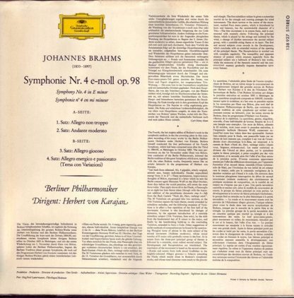 Deutsche Grammophon 138 927 SLPM - Symphonie Nr. 4 - Image 2
