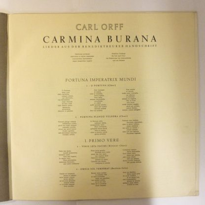 Columbia 33WCX509 - Carmina Burana - Image 4