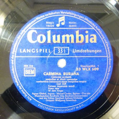 Columbia 33WCX509 - Carmina Burana - Image 8