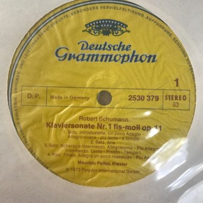 Deutsche Grammophon 2530 379 - Fantasie C-Dur Op. 17 - Sonate Fi - Image 3