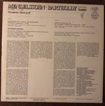Amadeo AVRS 19 019 St - Mendelssohn 9.Symphonie Oktett Op.20 - Image 2