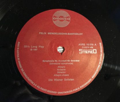 Amadeo AVRS 19 019 St - Mendelssohn 9.Symphonie Oktett Op.20 - Image 3