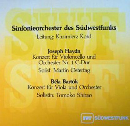 Südwestfunk SWF 78 - Konzert Für Violoncello Und Orchester Nr. 1