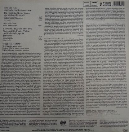 TELDEC 6.43921 AZ - Johannes Brahms: Klaviertrio Nr.3 / Antonin - Image 2