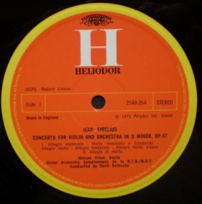 HELIODOR 2548 264 - Violin Concerto In D Minor, Op. 47 / Karelia - Image 3