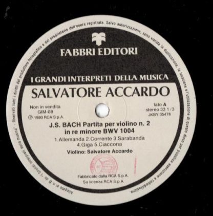 Fabbri Editori 321869 - Partita No. 2 In D Minor For Violin, BWV - Image 2