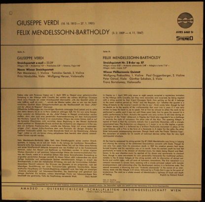 Amadeo AVRS 6460 St - Streichquartett e-moll / Streichquintett N - Image 2
