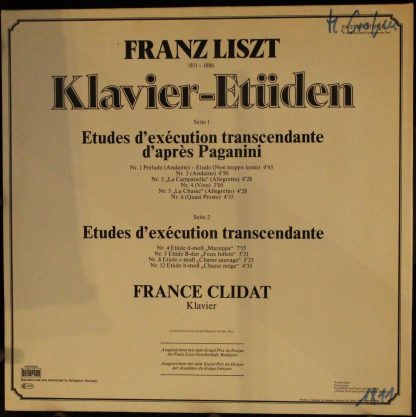 Bellaphon EA 27 015 - Klavier-Etüden - Image 2