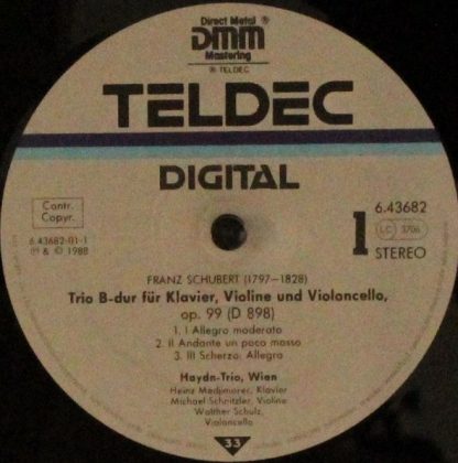 TELDEC 6.43682 AZ - Franz Schubert Klaviertrio Nr.1 - Image 3
