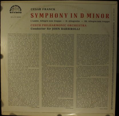 Supraphon SUA ST 50438 - Symphony In D Minor - Image 2