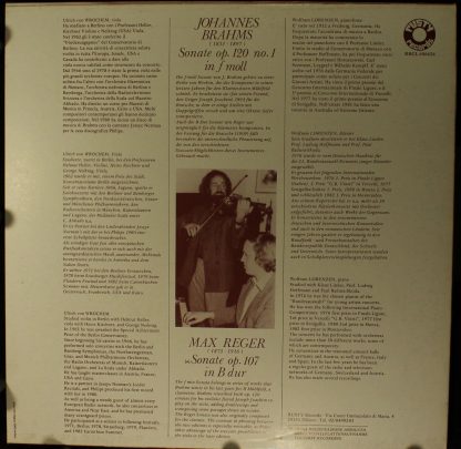 Rusty Records RRCL 606626 - Johann Brahms Max Reger - Image 2