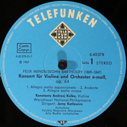Telefunken 6.42078 - Violin Concertos - Image 3