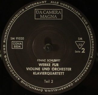 Da Camera Magna SM 91020 - Werke Für Violine Und Orchester / Kla