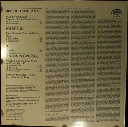 Supraphon 1111 2970 G - Bohuslav Matoušek - Image 3