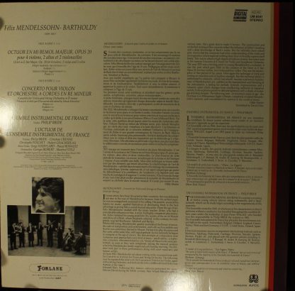 Forlane UM 6541 - Octuor / Conderto Pour Violon Et Orchestre A C - Image 2