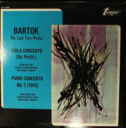 Turnabout TV-S 34483 - The Last Two Works (Viola Concerto / Pian