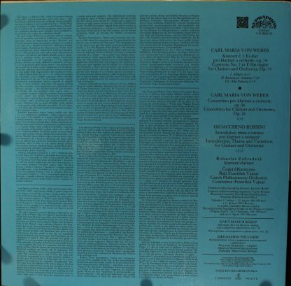 Supraphon 1110 3620 ZA - Concerto No. 2 / Concertino / Introduct - Image 2