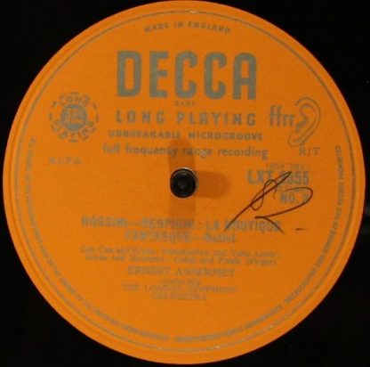 DECCA LXT 2555 - La Boutique Fantasque - Ballet Music - Image 4