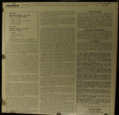 Monitor Records (2) MC 2069 - Trio In A Minor / Trio In G Minor - Image 2