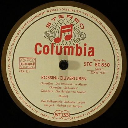 Columbia C 80 850 - Rossini Overtures - Image 4
