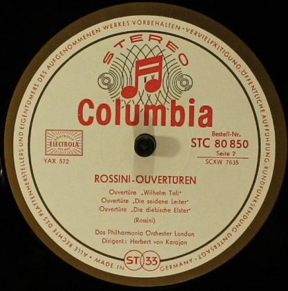Columbia C 80 850 - Rossini Overtures - Image 3