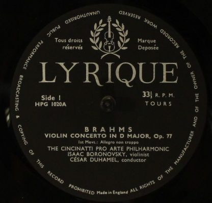 Lyrique HPG 1020 - Violin Concerto In D Major, Op. 77 - Image 3