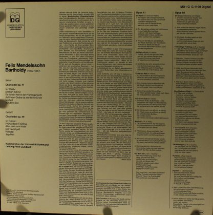 MDG MD + G G 1190 - Chorlieder Op. 41 Und Op. 49 - Image 2