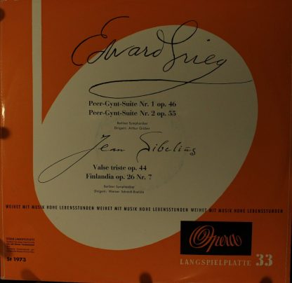 Opera 1973 - Peer-Gynt-Suiten Nr. 1 Op. 46 / Nr. 2 Op. 55 / Vals